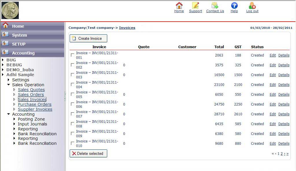 Accounting Application